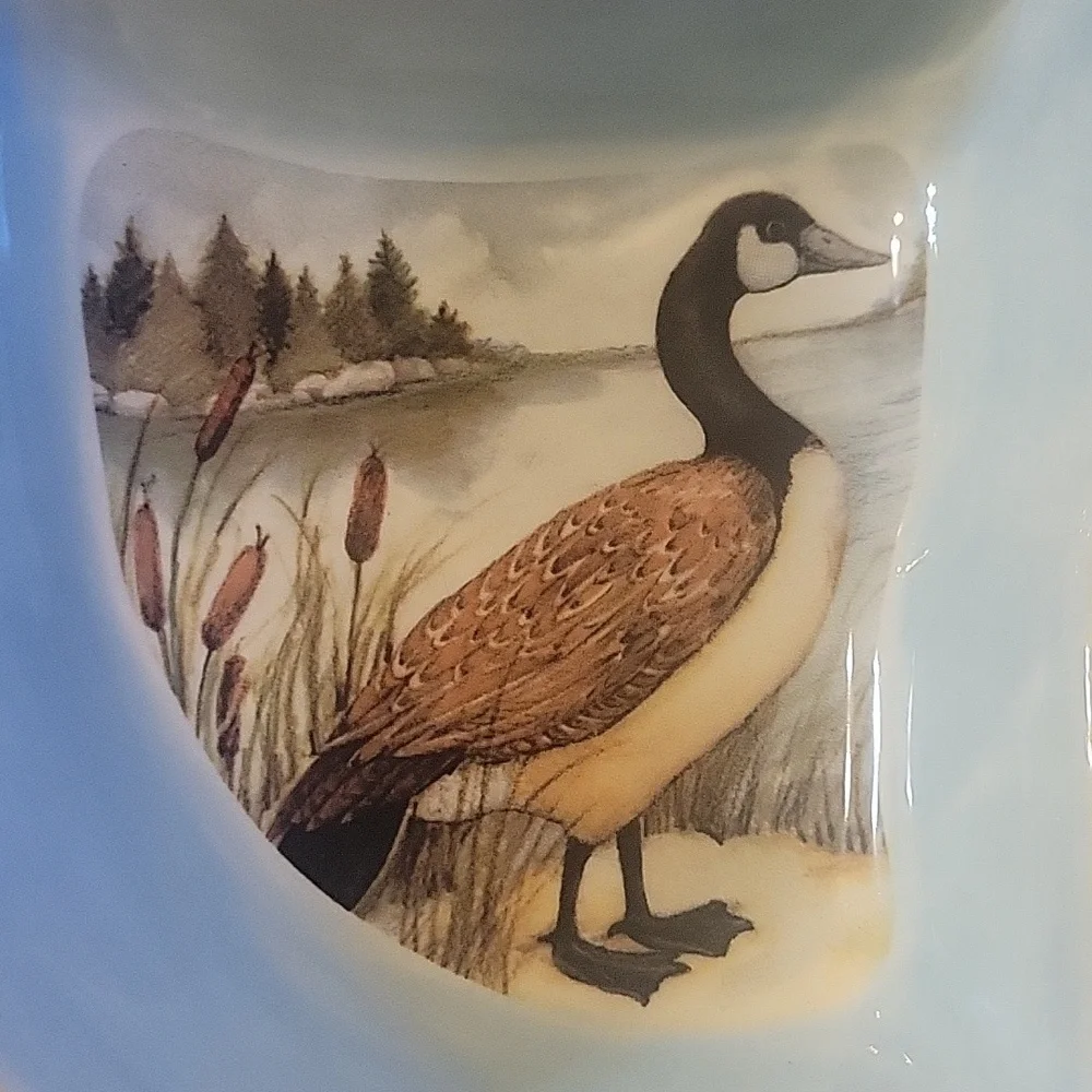 Vtg Lake Life Susan Winget Canoe Shape Relish Dip Hors d'oeuvre Sectioned Bowl